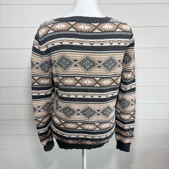 XXI Forever 21 Vintage Aztec Pullover sweater Size M - Picture 8 of 13